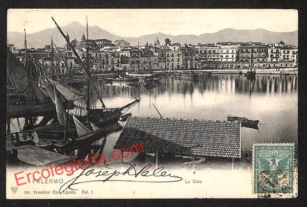 ah4950 - CARTOLINA D'EPOCA - Palermo Città - La Cala