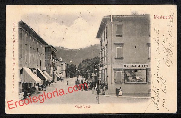 ah8561 - CARTOLINA D'EPOCA - Pistoia Provincia - Montecatini