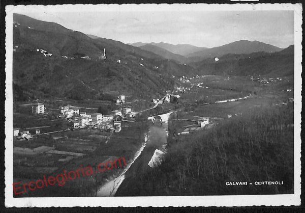 ag1261 - CARTOLINA D'EPOCA - Genova Provincia - Calvari  1941