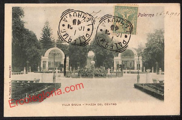 ah4951 - CARTOLINA D'EPOCA - Palermo Città - Villa Giulia