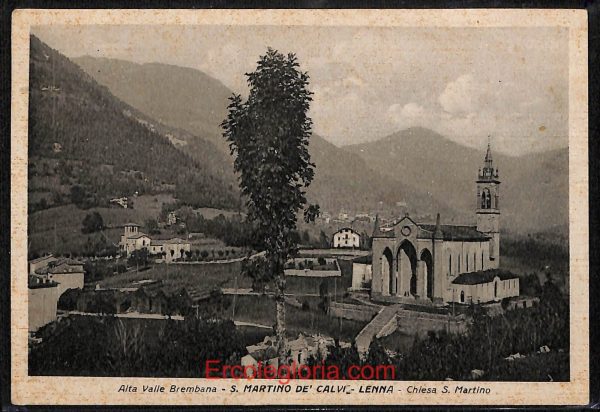 ae1684 - CARTOLINA  D'EPOCA - Bergamo  Provincia - Lenna