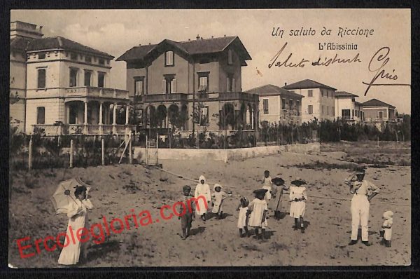 ah9947 - CARTOLINA D'EPOCA - Riccione Città - L'Abissinia