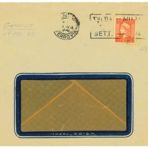 P2617 - ITALIA , GENOVA 19.8.1946, MARCA DA BOLLO DI LIRE 3, USATA IN TARIFFA