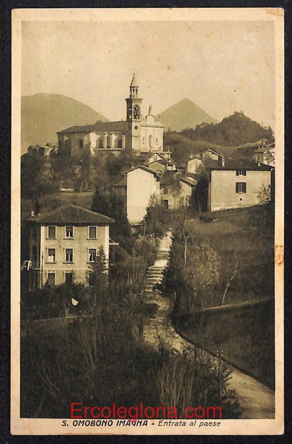 ae1685 - CARTOLINA  D'EPOCA - Bergamo  Provincia - Sant' Omobono Terme