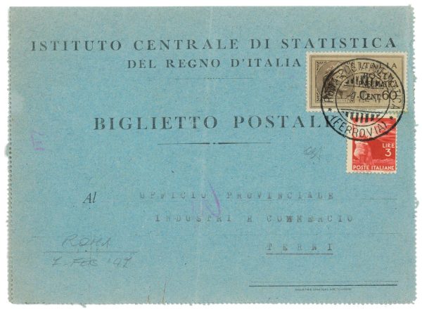 P2618 - ITALIA , DANTE ALIGHIERI POSTA PNEUMATICA 0,60