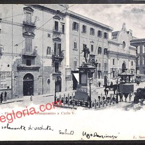 ah4953 - CARTOLINA D'EPOCA - Palermo Città - Monumento a Carlo V.