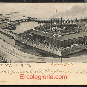 ad9707 - CARTOLINA  D'EPOCA - Ancona Città - Raffineria Zuccheri