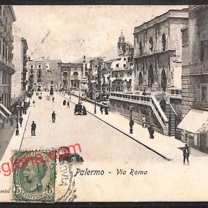 ah4954 - CARTOLINA D'EPOCA - Palermo Città - Via Roma