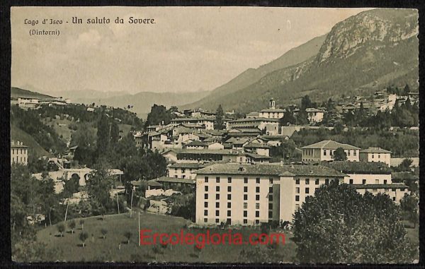 ae1688 - CARTOLINA  D'EPOCA - Bergamo  Provincia - Sovere  1914