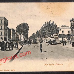 ah4955 - CARTOLINA D'EPOCA - Palermo Città - Via della Liberta