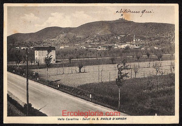 ae1689 - CARTOLINA  D'EPOCA - Bergamo  Provincia - San Paolo d'Argon