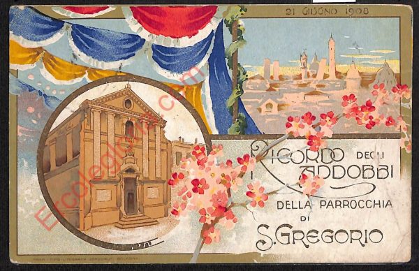 ae2644 - CARTOLINA  D'EPOCA - Bologna Provincia - Addobbi
