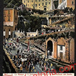 ah3560 - CARTOLINA D'EPOCA - Napoli Città - Le Rampe di San Antonio