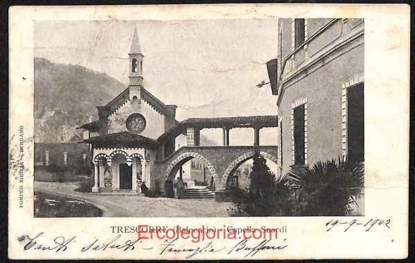 ae1698 - CARTOLINA  D'EPOCA - Bergamo  Provincia - Trescore Balneario 1902