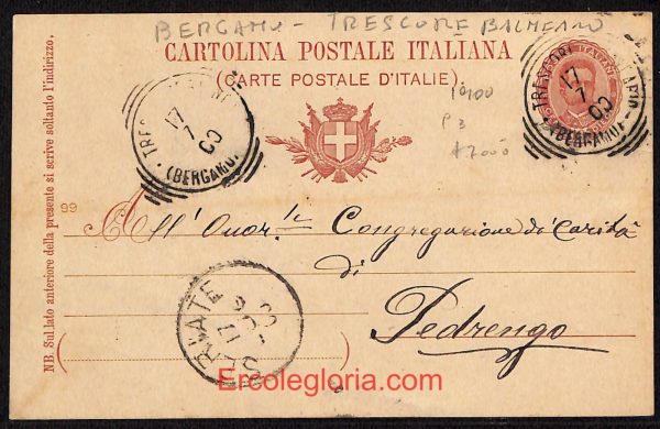 ae1700 - CARTOLINA  D'EPOCA - Bergamo  Provincia - Trescore Balneario
