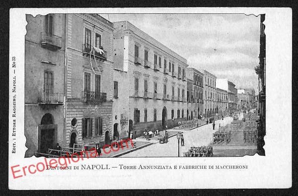 ah3565 - CARTOLINA D'EPOCA - Napoli Città - Fabbriche di Maccheroni