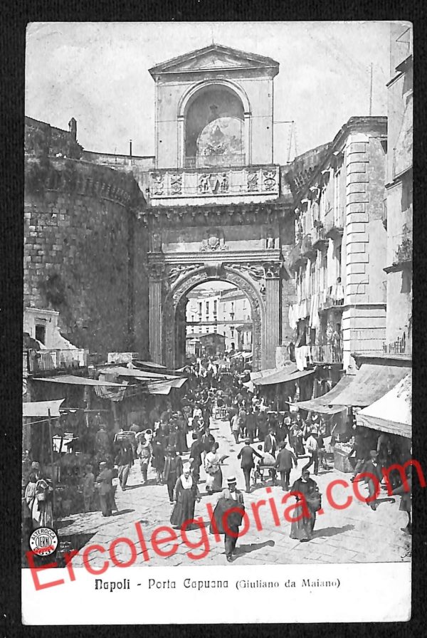 ah3568 - CARTOLINA D'EPOCA - Napoli Città - Porta Capuana