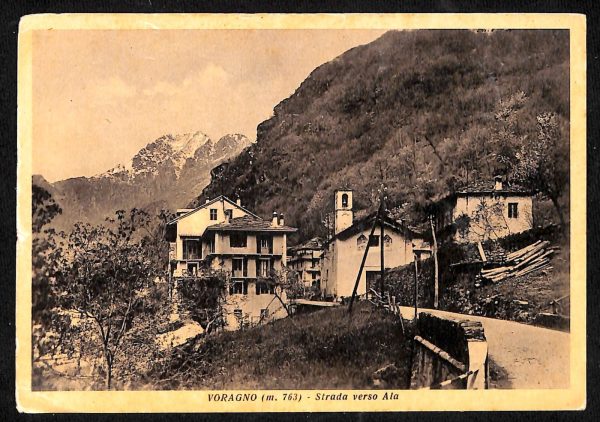 ab6026 - CARTOLINA  D'EPOCA - Trento Provincia : VORAGNO