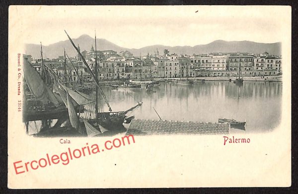 ah4959 - CARTOLINA D'EPOCA - Palermo Città - La Cala