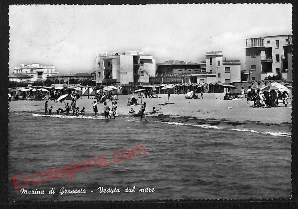 ag2304 - CARTOLINA D'EPOCA - Grosseto Provincia - Marina di Grosseto