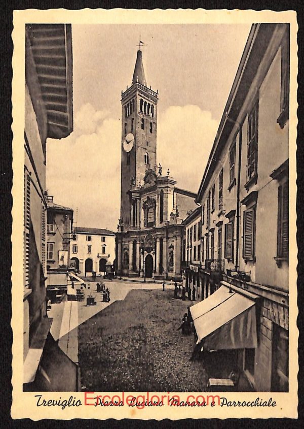 ae1702 - CARTOLINA  D'EPOCA - Bergamo  Provincia - Treviglio