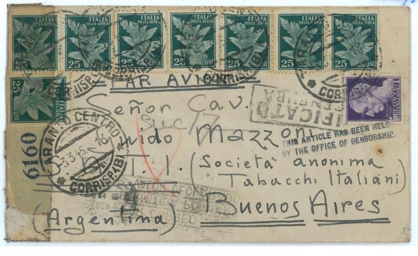 P2410 - ITALIA RSI , LUOGOTENENZA 3.3.45, FRANCOBOLLI REGNO, DA TARANTO,