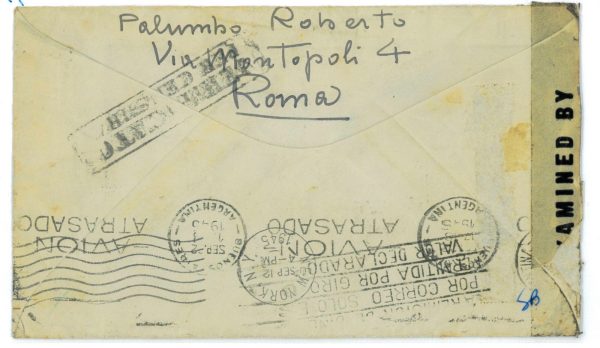 P2410 - ITALIA RSI , LUOGOTENENZA 3.3.45, FRANCOBOLLI REGNO, DA TARANTO, - immagine 2
