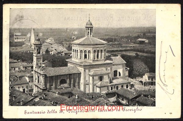 ae1705 - CARTOLINA  D'EPOCA - Bergamo  Provincia - Treviglio 1908