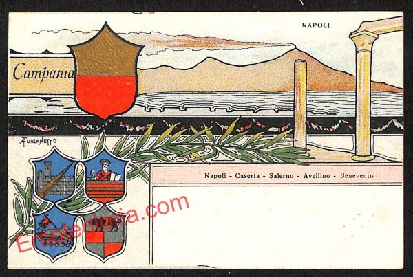ah3571 - CARTOLINA D'EPOCA - Napoli Città