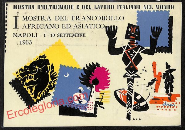 ah3572 - CARTOLINA D'EPOCA - Napoli - Mostra D' Oltremare e del Lavoro Italiano