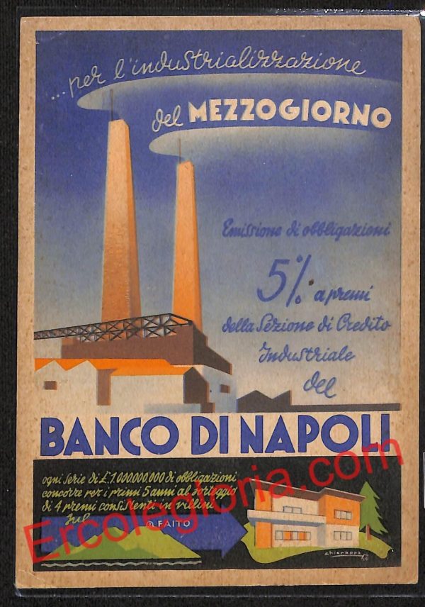 ah3573 - CARTOLINA D'EPOCA - Napoli Città - Banco di Napoli