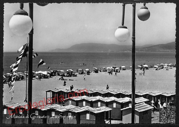 ag2314 - CARTOLINA D'EPOCA - Grosseto Provincia - Marina di Grosseto  1959