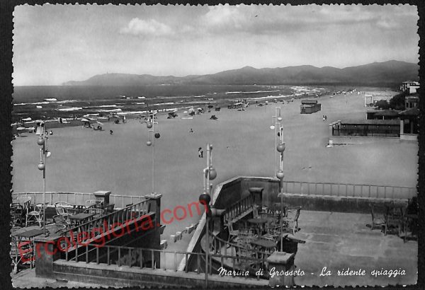 ag2321 - CARTOLINA D'EPOCA - Grosseto Provincia - Marina di Grosseto  1952
