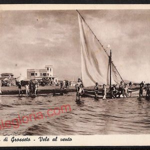 ag2323 - CARTOLINA D'EPOCA - Grosseto Provincia - Marina di Grosseto  1954