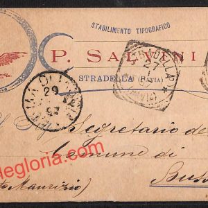 ah6210 - STORIA POSTALE - Pavia Provincia - Stradella