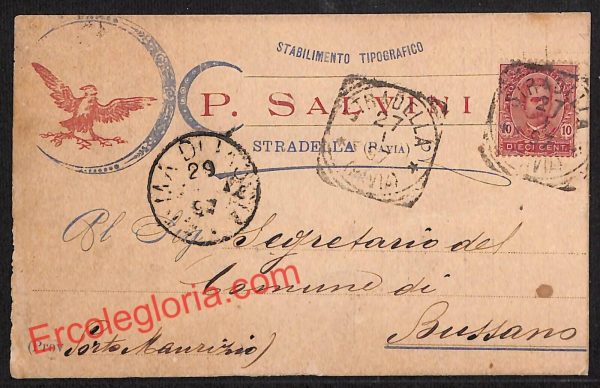 ah6210 - STORIA POSTALE - Pavia Provincia - Stradella
