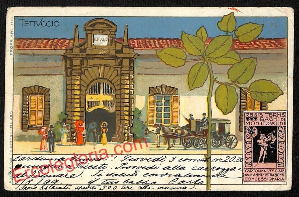 ah8567 - CARTOLINA D'EPOCA - Pistoia Provincia - Montecatini