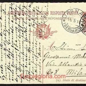 ae1723 - 2 CARTOLINE  D'EPOCA - Bergamo  Provincia - Urgnano