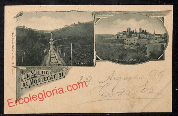 ah8569 - CARTOLINA D'EPOCA - Pistoia Provincia - Montecatini