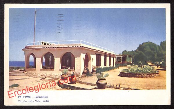ah4976 - CARTOLINA D'EPOCA - Palermo Città - Circolo della Vela Sicilia