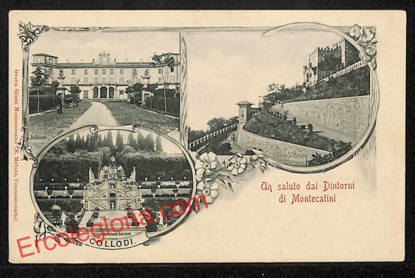 ah8571 - CARTOLINA D'EPOCA - Pistoia Provincia - Montecatini