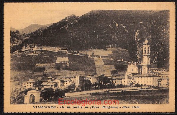 ae1724 - CARTOLINA  D'EPOCA - Bergamo  Provincia - Vilminore