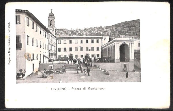 ac7427 - CARTOLINA D'EPOCA - Livorno Città - Piazza di Montenero