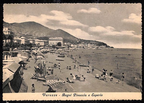ab7819 -  CARTOLINA  D'EPOCA - Savona Provincia - VARAZZE  1952