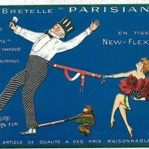 00482  - FRANCE - VINTAGE POSTCARD - Illustrated ADVERTISING - Clothing FASHION