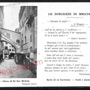 ae6280 - CARTOLINA D'EPOCA  Firenze Città - Chiesa di Or San Michele