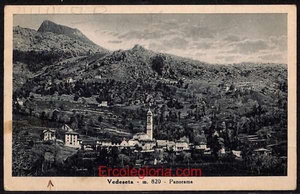 ae1731 - CARTOLINA  D'EPOCA - Bergamo  Provincia - Vedeseta