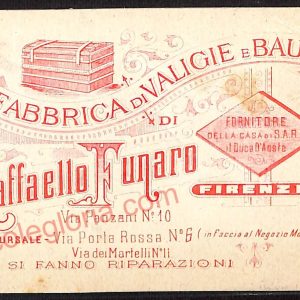 ae6282 - CARTOLINA D'EPOCA  Firenze Città - Fabbrica di Valigie e Bauli