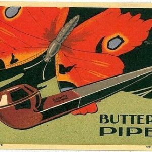00473 - USA - VINTAGE POSTCARD - Illustrated ADVERTISING - BUTTERFLY PIPES Tobac