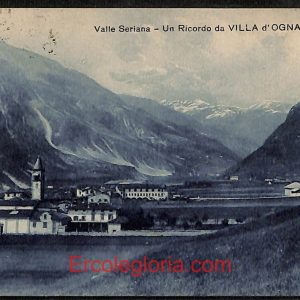 ae1734 - CARTOLINA  D'EPOCA - Bergamo  Provincia - Villa d' Ogna